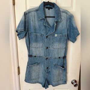 Denim Romper